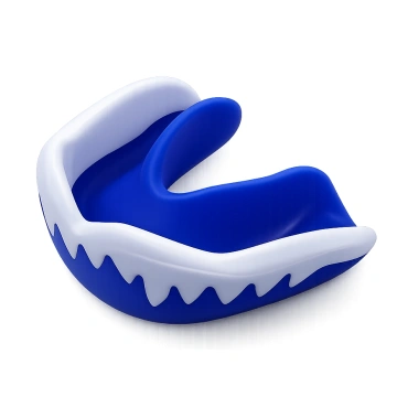 Protecție Dentară Vampir Budo Best YE-026-2C cu Cutie – Alb/Negru, Alb/Albastru, Alb/Roșu | Mouthguard pentru Box, Kickboxing, MMA și Arte Marțiale