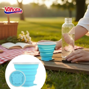 Pahar pliabil silicon 270 ml - Portabil si reutilizabil