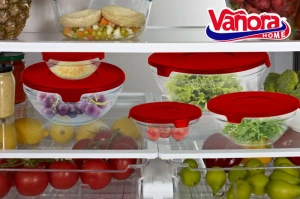Set 5 Boluri Sticla cu Capac Vanora Home 130-900 ml