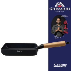 Tigaie Jade 18 cm din Aluminiu cu Interior Ceramic Antiaderent – Samurai Gourmet