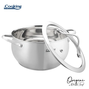Semioala inox cu capac 2.5 L Nicolai Tand 18x10 cm