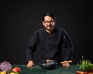 Tigaie Wok 26 cm cu Capac Sticla | Samurai Gourmet