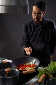 Tigaie Wok 32 cm Aluminiu Ceramica Antiaderenta | Samurai Gourmet