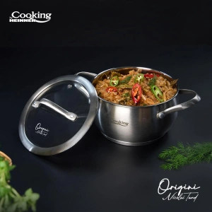 Cratita Inox cu Capac 1.8 L 16x9 cm Nicolai Tand | Heinner