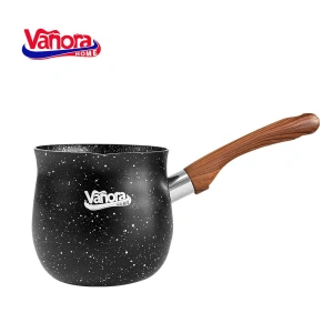 Ibric din aluminiu Vanora Home 10.5 cm, 0.7 L, interior antiaderent, maner Soft Touch