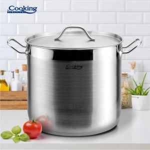 Oala Inox Heinner Maestro 16L cu Capac, 30x23 cm, Inductie