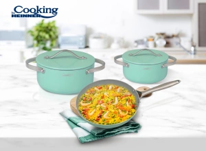 Set Gatit 5 Piese Aluminiu Presat Creta Cooking by Heinner