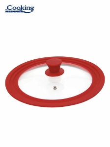 Capac Universal din Sticla 28/30/32 cm cu Margine din Silicon Ajustabila – Cooking by Heinner