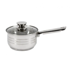 Caserola Heinner Myra din Inox cu Capac, 16 cm, 1.9 L, Baza 5 Straturi, Inductie