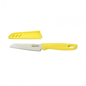Cutit de Bucatarie Vanora Home cu Teaca, Lama 9,5 cm, Galben