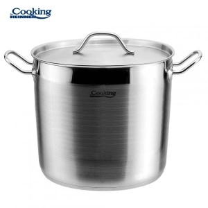 Oala cu capac din inox Heinner Maestro, 26 cm, 11 L, baza capsulata 5 straturi, compatibila inductie