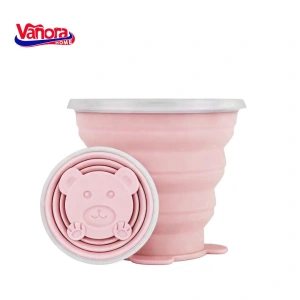Pahar pliabil din silicon 270 ml, reutilizabil si portabil