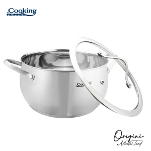 Semioala inox Heinner Nicolai Tand 4.3 L, 22 cm cu capac