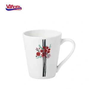 Cana din Portelan Reya Vanora Home, 310 ml, Design Floral