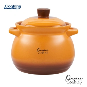 Oala ceramica cu capac Nicolai Tand 6 L, 19 x 19,5 cm, Cooking by Heinner