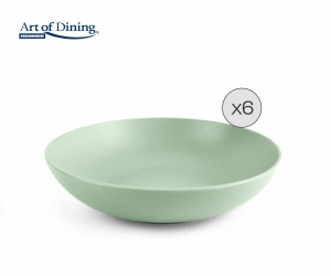 Set 6 Farfurii Adanci Ceramica 20 cm Yvonne, Art of Dining by Heinner, Turcoaz