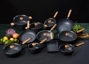 Tigaie Wok 20 cm cu Capac Sticla | Samurai Gourmet