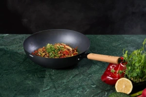 Tigaie Wok 32 cm Aluminiu Ceramica Antiaderenta | Samurai Gourmet