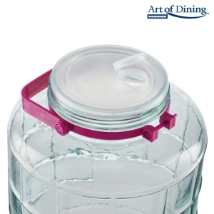 Borcan din sticla 15L cu capac si maner din plastic, Art of Dining by Heinner
