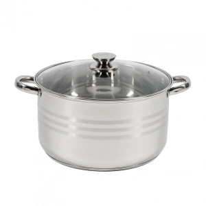 Oala Heinner Myra din Inox cu Capac, 30 cm, 12 L, Baza 5 Straturi, Inductie