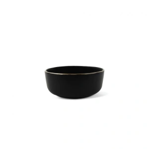 Serviciu Masa 18 Piese Ceramica Imperial Heinner, Negru Auriu