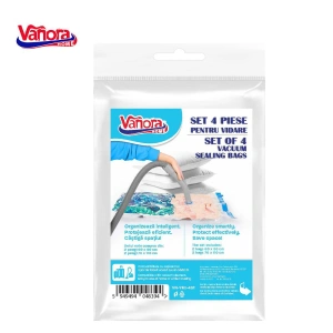Set 4 Saci pentru Vidare Vanora Home, Saci Vacuum pentru Haine si Textile