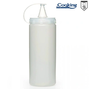 Sticla Dispenser pentru Sosuri 1000 ml Transparenta din Plastic – Chef Line Cooking by Heinner