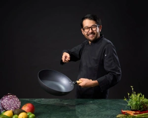 Tigaie Wok 32 cm Aluminiu Ceramica Antiaderenta | Samurai Gourmet