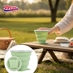 Pahar pliabil silicon 270 ml - Portabil si reutilizabil