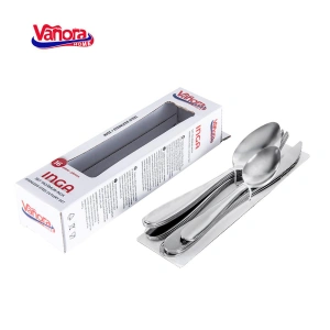 Set Tacamuri Inox 16 Piese Vanora Home Inga pentru 4 Persoane