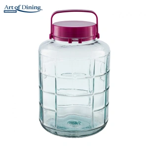 Borcan din sticla cu capac din plastic 10L Art of Dining by Heinner