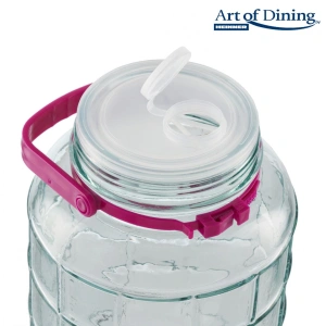 Borcan sticla cu capac plastic 5L Art of Dining Heinner