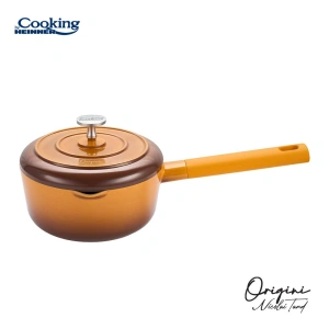 Caserola din Aluminiu Turnat cu Capac Heinner Nicolai Tand, 18 x 8,5 cm, 1,8 L, Interior Ceramic Antiaderent, Compatibila Inductie