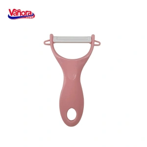 Curatator Legume cu Lama Ceramica 13 x 7.6 cm Roz, Vanora Home