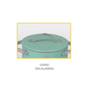Set Gatit 5 Piese Aluminiu Presat Creta Cooking by Heinner