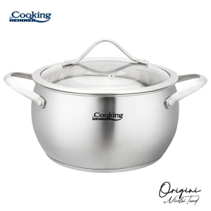 Semioala inox cu capac 18 x 10 cm, 2.5 L Nicolai Tand