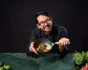 Tigaie Wok 20 cm cu Capac Sticla | Samurai Gourmet