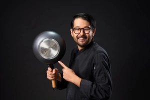 Tigaie Wok 26 cm cu Capac Sticla | Samurai Gourmet