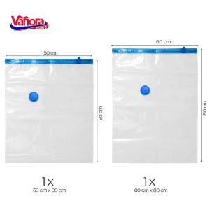 Set 3 Piese Vidare cu Pompa Vanora Home | 2 Saci Vacuum