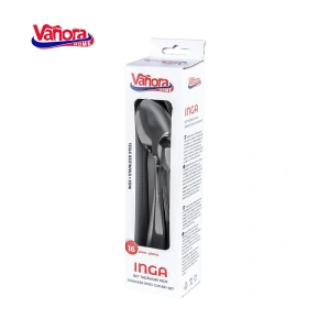 Set Tacamuri Inox 16 Piese Vanora Home Inga pentru 4 Persoane