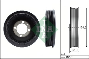 Remenica radilice INA 544012310 za Opel/Chevrolet 1.7 CDTI/TD