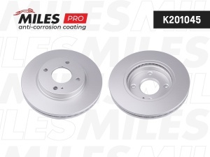 MILES K201045 Prednji Kočioni Diskovi 258mm Ventilirani 4x108