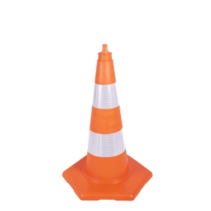 narandžasti plastični saobraćajni čunj