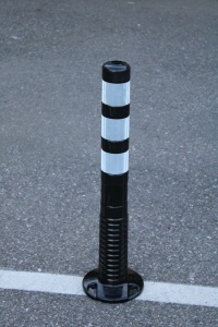 Savitljiv parking stubić 75cm Crni