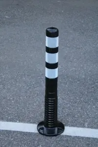 Savitljiv parking stubić 75cm Crni