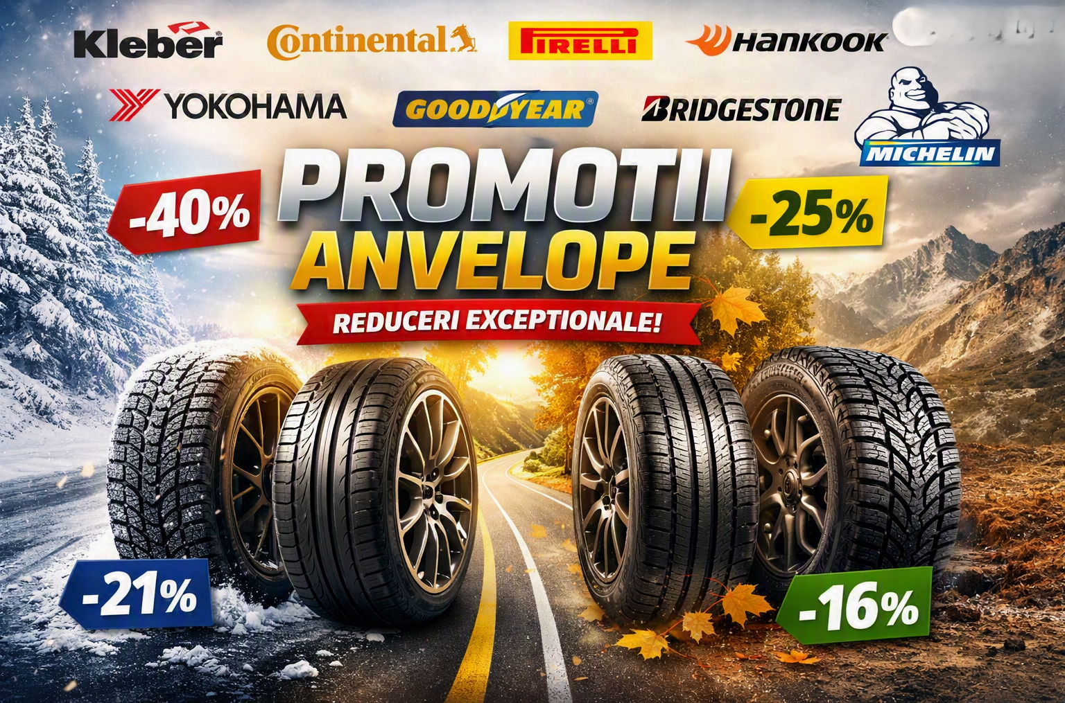 Promoții Anvelope – Reduceri până la 40%