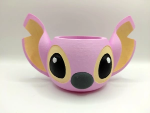 Ghiveci pentru Grâu de Sfântul Andrei „Stitch & Angel” – Suport Decorativ 3D pentru Tradiția Grâului încolțit - Img 2