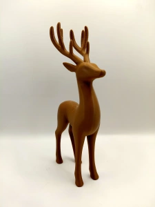 Set 2 figurine decorative 3D – Ren și Căprioară pentru Aranjamente și Decor de Crăciun - Img 4