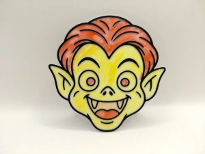 Set 4 Figurine Halloween de Colorat + 12 Carioci Lavabile Incluse – Dovleac, Fantomă, Vampir și Craniu - Img 5