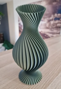 Vază „Helix” 3D – Vază Decorativă cu Design Spiralat și Formă Sculpturală - Img 2